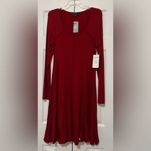 Karen Kane Maroon Full Body (reverse seam pattern)